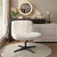 Boucle Swivel Desk Chair-361327390