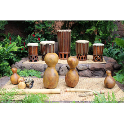 Hula Instruments - Wrapped Canvas Print