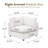 37.4" Heffernan Accent Chair Modular Sectional Sofa-110585188