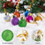 Ornements de 36 mini boules de Noël en verre scintillant, 1 pouce, multicolore