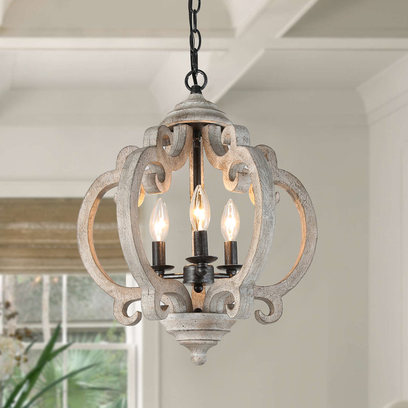Luminaire suspendu de style lanterne de ferme à 3 lumières Ogburn