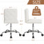 Chaise de bureau blanche sans accoudoirs Lavdi-1546707228