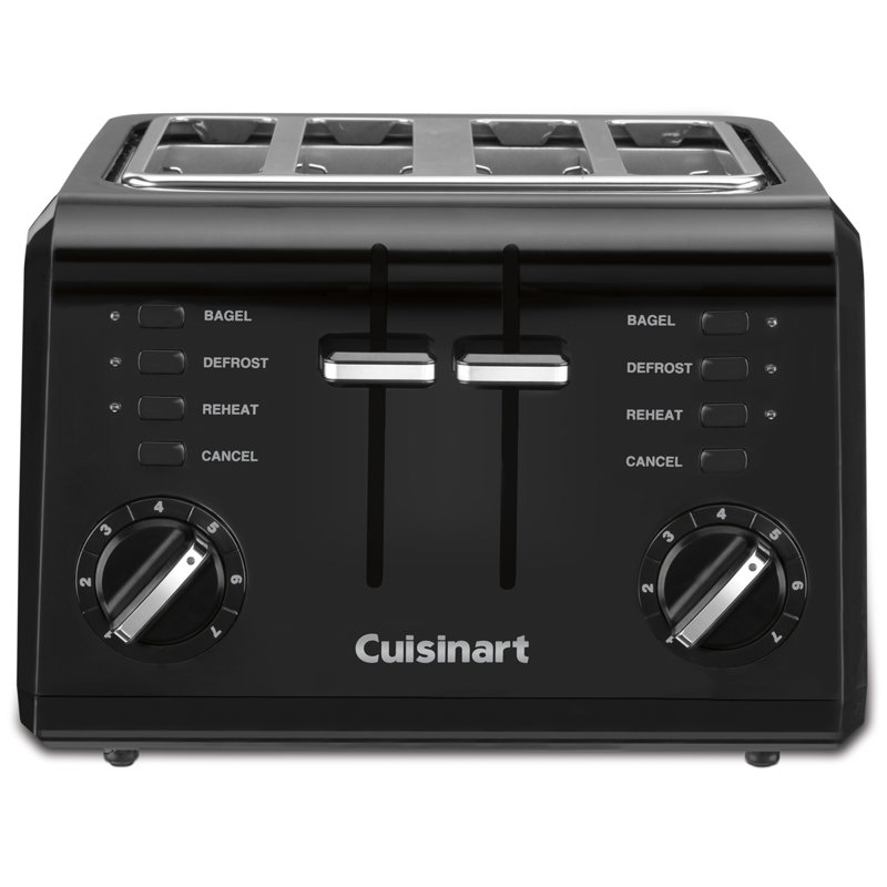 PLASTIQUE 4-SL TOASTER NOIR