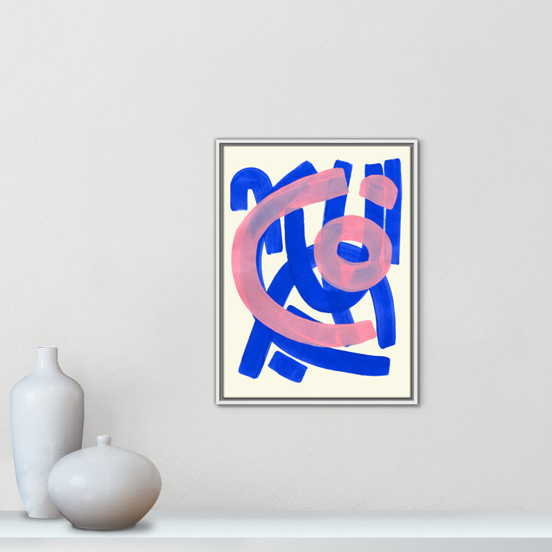 Impression Funky Beat par Haniff, Framed Canvas, Flotteur blanc, L 19,5 po x H 25,5 po