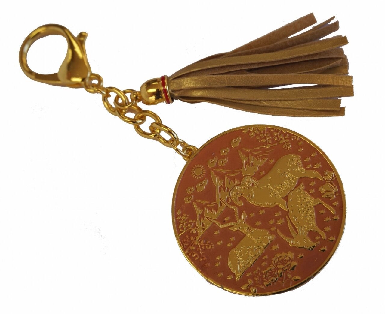 Feng Shui Import 2'' W Gold Key Chain | Wayfair