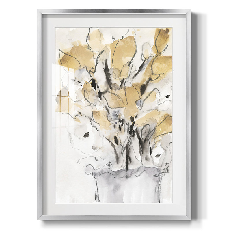 Gassin - Toile tendue avec châssis, 28.5" H x 20.5" W, Silver