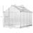 8' L X 6' W Walk-In Polycarbonate Greenhouse With Roof Vent For Ventilation & Rain Gutter For Winter-123051929