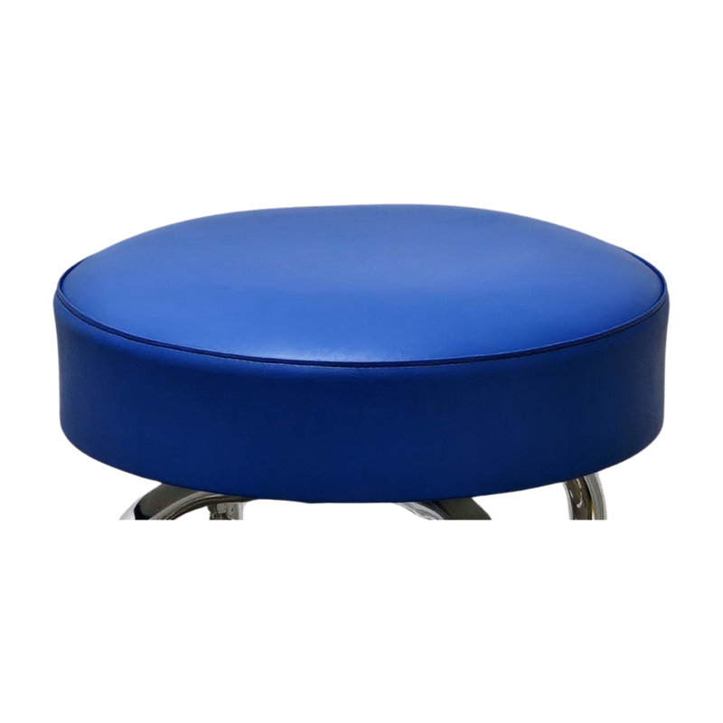 Tabouret de bar et de comptoir à anneau simple Retro Home, Tabouret de bar (assise de 30 po de hauteur), Bleu