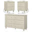 Ensemble de commode de chambre et de tables de chevet, 3 pièces Lysiane-1862892137