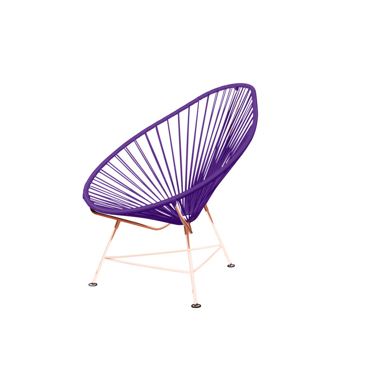 Chaise de jardin, Charbon mauve / cuivre