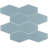 Long Hex 10.60in.x11 in. Glass Mosaic Tile-102317160