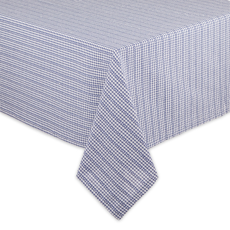 Nappe Jhamere Farmhouse Gingham 60 x 104, Bleu, 120 po x 60 po