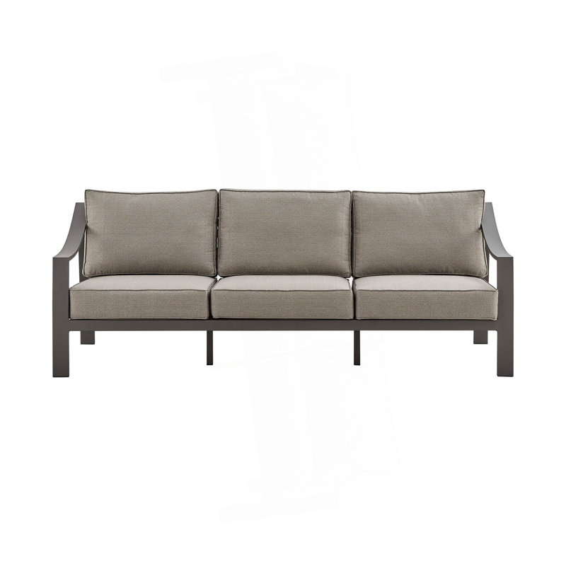 Canapé d'extérieur en aluminium brun Umbriax