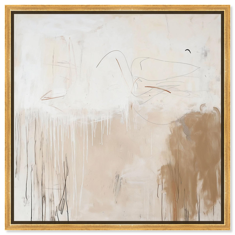 Art Remedy, Boho Abstracts Canvas Minimalist Musings II, Noir, noir, noir, noir, Reproduction encadrée sans passe-partout