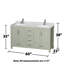 Sheffield 60" Double Bathroom Vanity Set-89055889-89055891