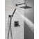 Modern Raincan Square Shower System, Rain Shower Head with Handheld Spray, Shower Faucet Set
