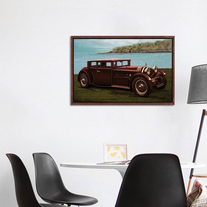 Voisin C20 Mylord Demi-Berline 1931 by Paul Meijering - Floater Frame Print on Canvas