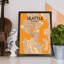 Seattle City Map - No Frame Print-1231814045