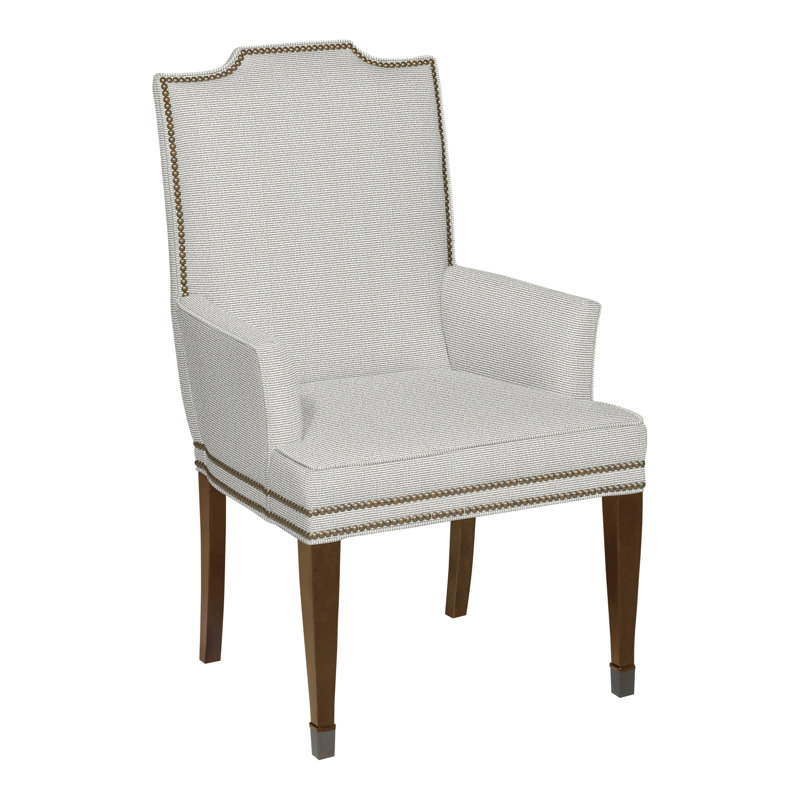 Travis By Michael Weiss Upholstered Arm Chair, Havana, Callaloo Cotton, Yes