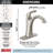 Delta Arvo Brushed Nickel Bathroom Faucet, Single Hole Bathroom Sink Faucet for Vanity, Push-Pop Drain Assembly, Spotshield Stainless-58972585