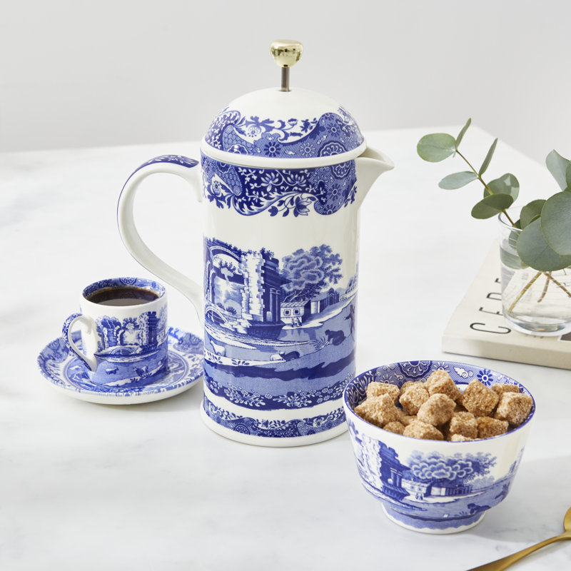 Spode Blue Italian Cafetiere 28 Oz