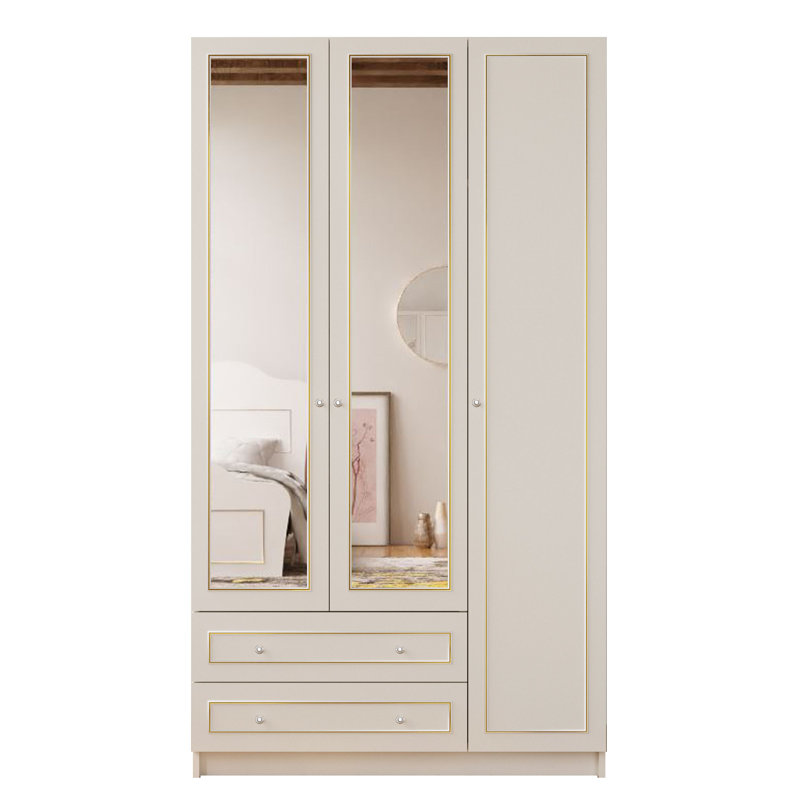 Vancleave 3 Door Manufactured Wood Wardrobe