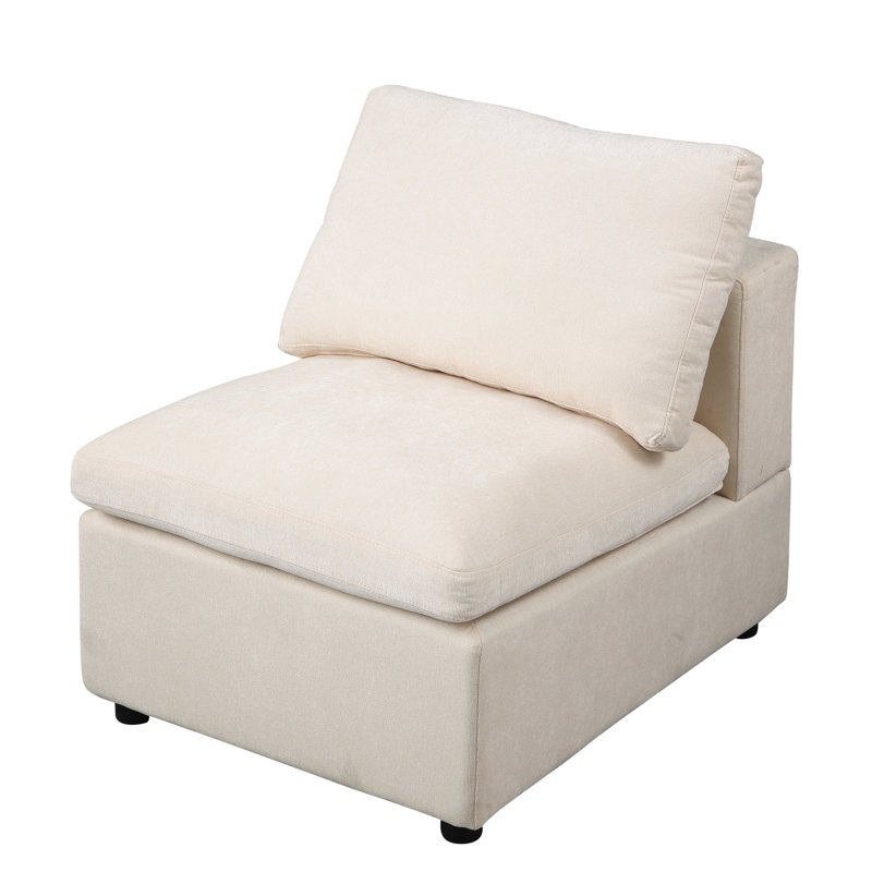 Canapé modulaire moderne rembourré beige: à usages multiples