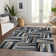 Premium Machine Washable Collett AMF1012 Squares Rug
