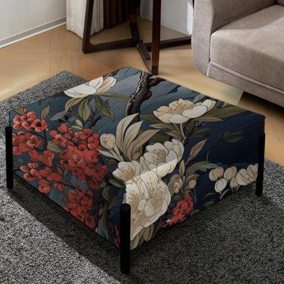 Eastern Tea Retreat - Grand repose-pieds carré japonais