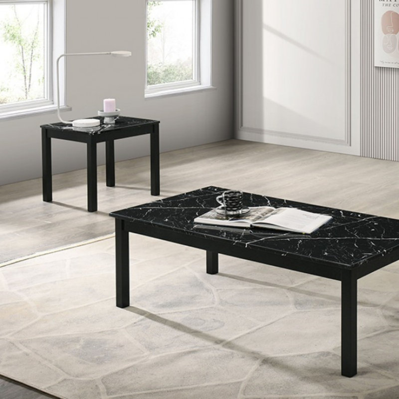 Kline 3-piece Pack Coffee Table Set, Black