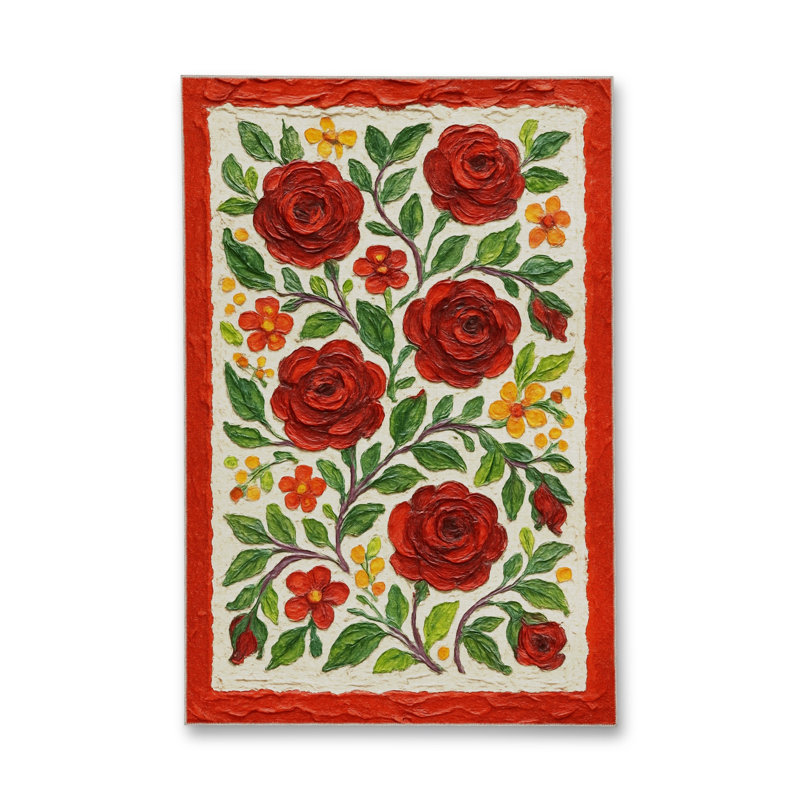 Tapis bleu tissé lavable rétro Mosso, 2 pi 6 po x 4 pi 11 po