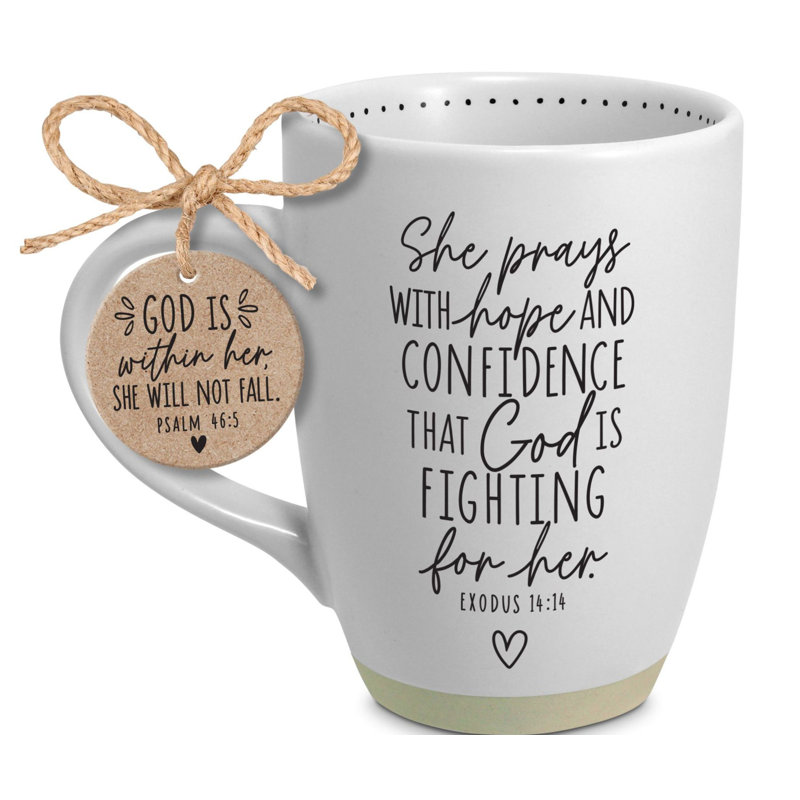 Tasse à café «Elle inspire elle prie»