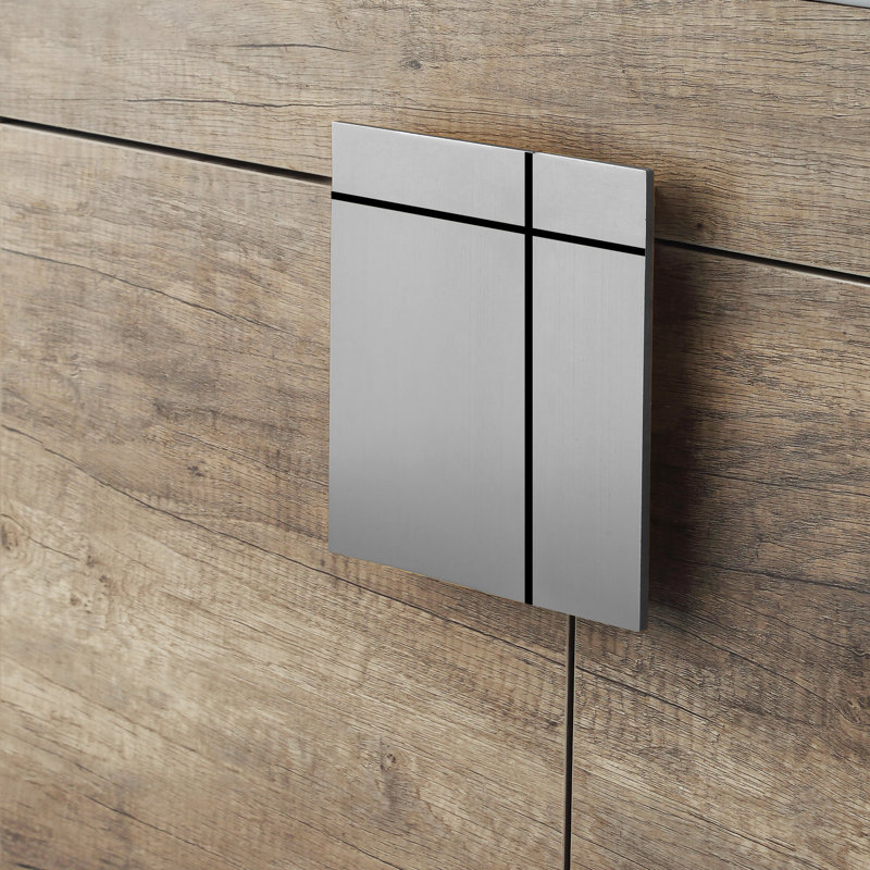 Ensemble de meuble-lavabo simple 36 po Maisie, Chrome poli, Gris ombré