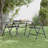 Garden Table Anthracite Expanded Metal Mesh Small Outdoor Accent Dining Table