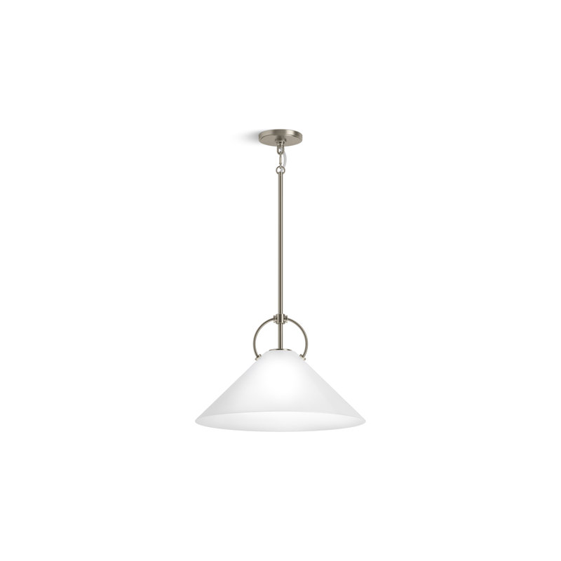 Kernen By Studio McGee 18 in. Pendant, Brushed Nickel
