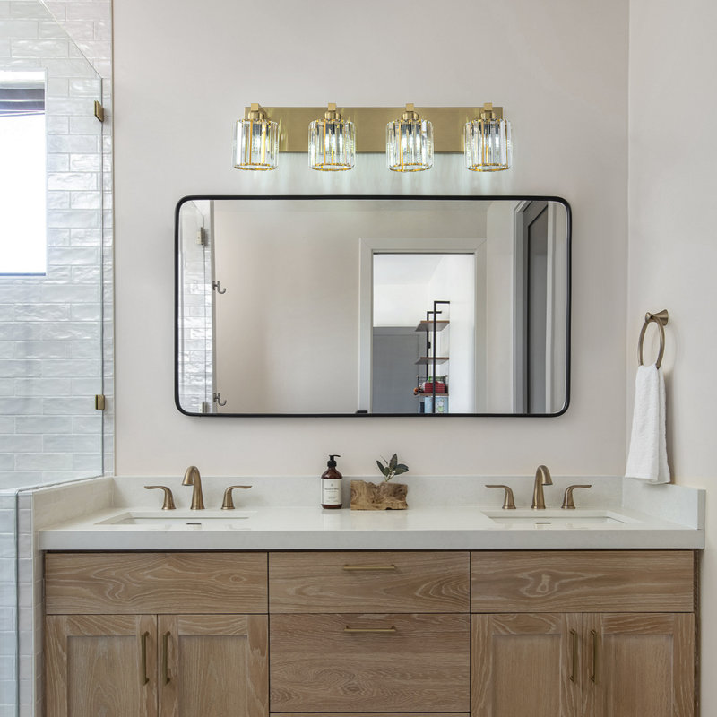 Éclairage pour meuble-lavabo Paislyn, Doré, 4