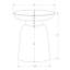 Table d'appoint contemporaine en métal, 51 x 51 x 56 cm, pour chambre ou salon. Touch & Spaces 56 cm