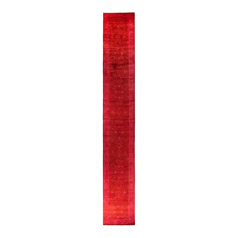 Fine Vibrance One-of-a-Kind 3' 1" X 25' 1" Hand Knotted Area Rug