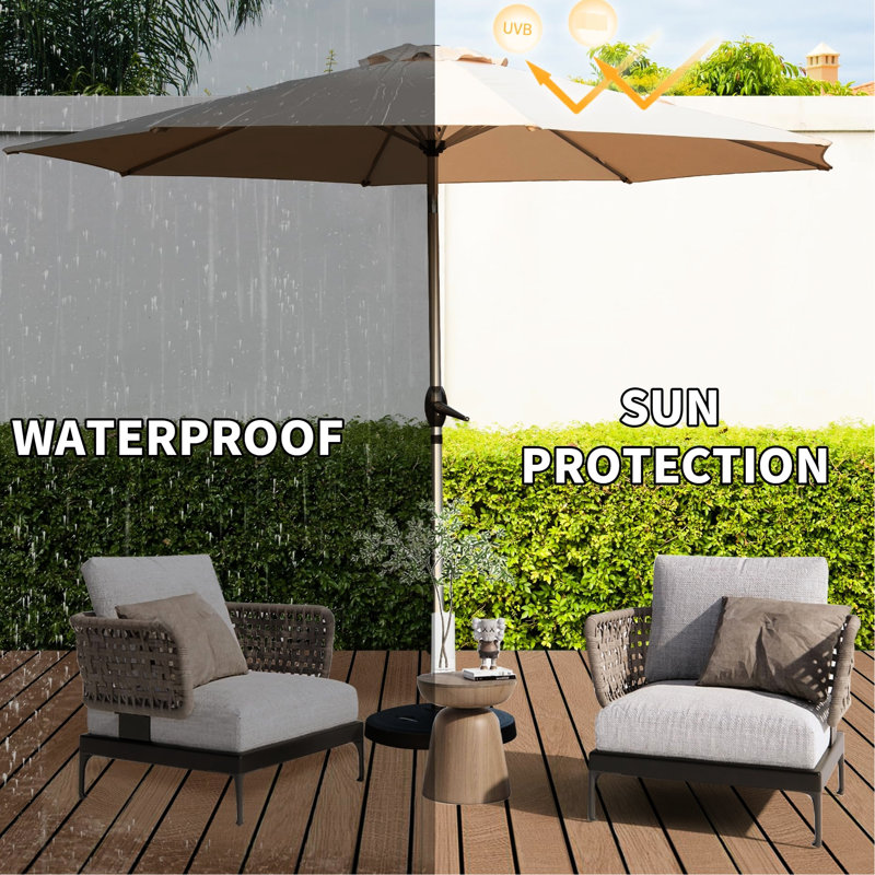 light weight umbrella for patio Treasure Garden 13-ft Outdoor with Lux Lighting, Octago Crafted with a robust rust The 5 Best Patio Umbrellas,