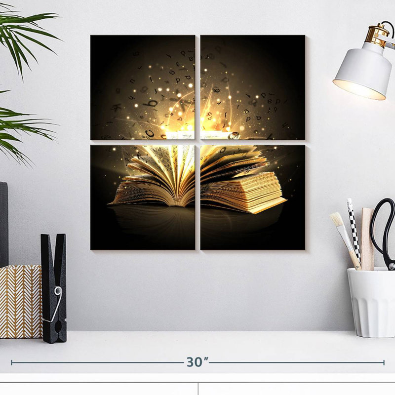 Kerner Opened Magical Book, 18" H x 18" W