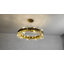 Lustre rond en cristal K9 de 31,5 pouces à intensité variable avec hauteur réglable pour la salle à manger et la cuisine-18354594-18354595-18354593