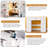 White Makeup Vanity With USB Charging, Power Outlet, Lighted Mirror, Vanity Desk With  3 Modes Adjustable Brightness Light for Bedroom