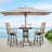 Brionie Round Aluminum Outdoor Bar Table
