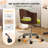 Ring-Shaped Wooden Back Office Chair With Foot Spikes And Wheels-1265467728