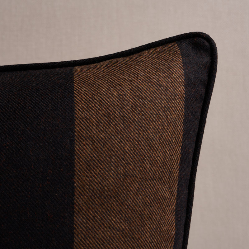 Hemlock Stripe Pillow, 22"H x 22"W, Brown