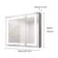 Armoire de toilette à miroir à DEL 36 po x 30 po - brouillard, rangement pour salle de bain à double porte, 3000K 6000K lumineux, interrupteur tactile, finition thermolaquée avec double porte brumeuse