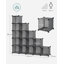 16 Pair Stackable Shoe Storage Cabinet