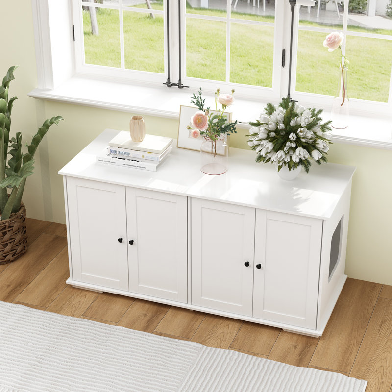 Euron Litter Box Enclosure, White
