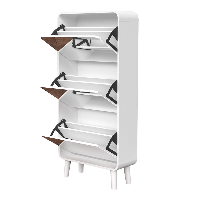 18 Pair Flip Down Shoe Storage