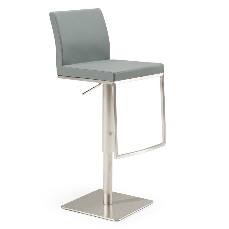 Whitbourne Adjustable Height Bar Stool, Gray
